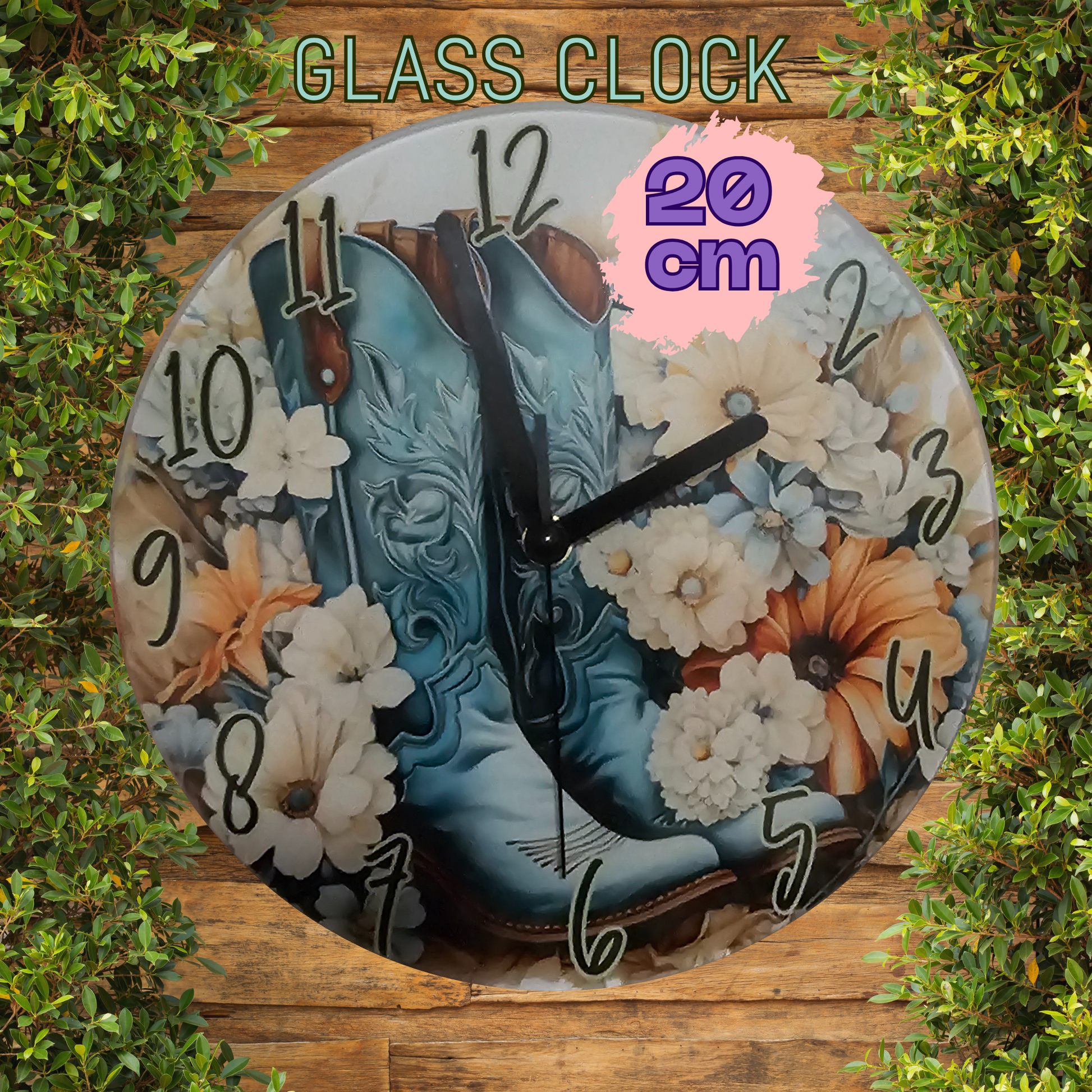 Glass clock #5