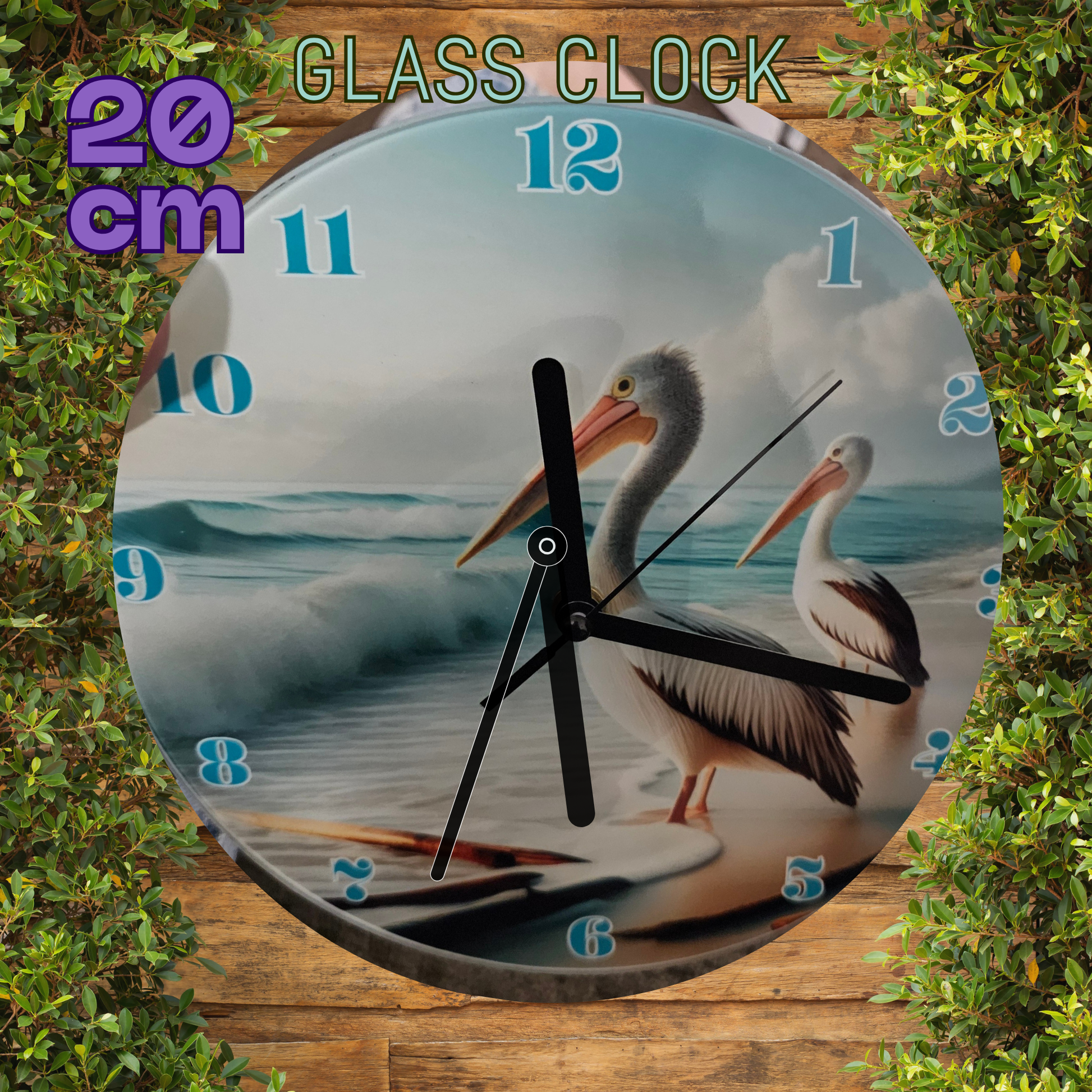 Glass clock #6