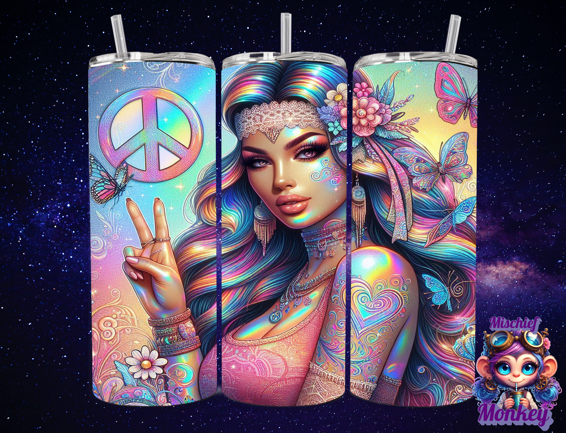 hippy chick - Mischief Monkey