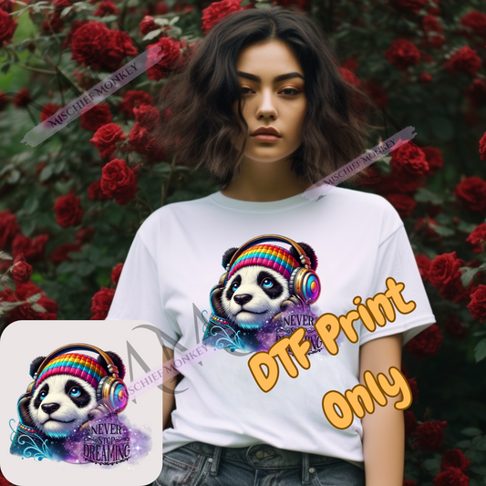 never stop dreaming panda